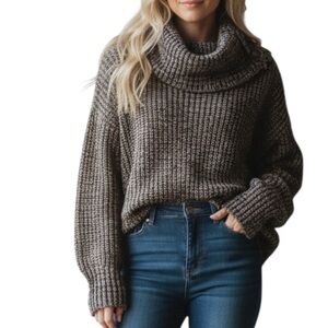 Highline Collective (The Bay) cowl neck oversized sweater L excellent condition